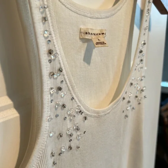 Vintage abercrombie girls embellished tank top - Picture 2 of 5